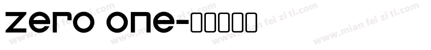 zero one字体转换